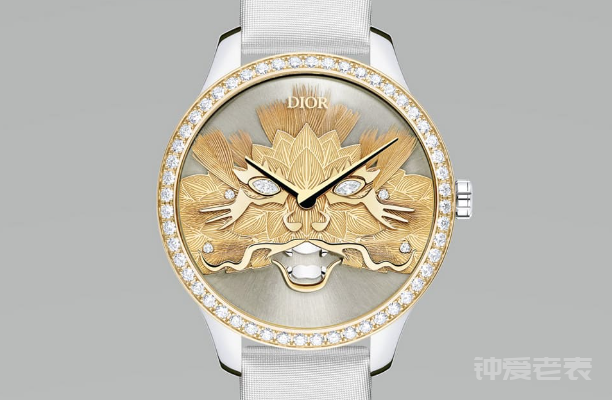 DIOR迪奥迎接龙年推出限量手表，金龙图案独具特色